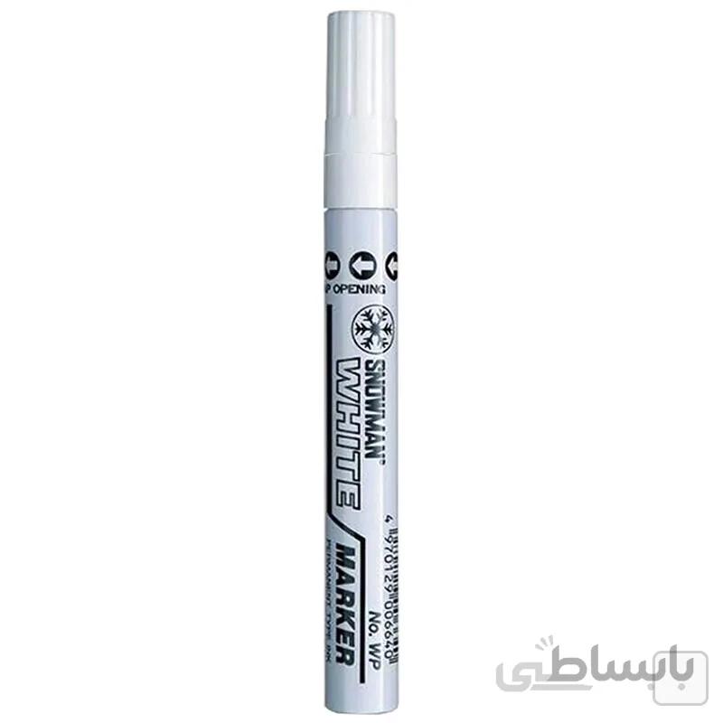 ماژیک سفید رنگ ثابت اسنومن مدل Snowman WP