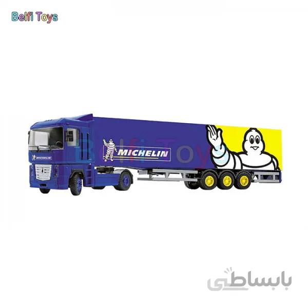ماکت ماشین جوال مدل Michelin - Renault Magnum with Trailer