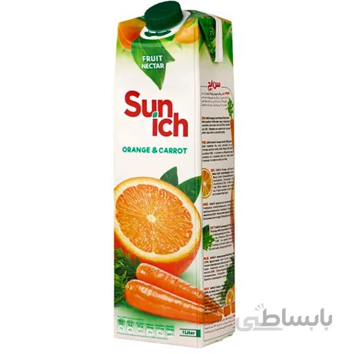 نکتار پرتقال هویج سن ایچ پاکت 1 لیتری
