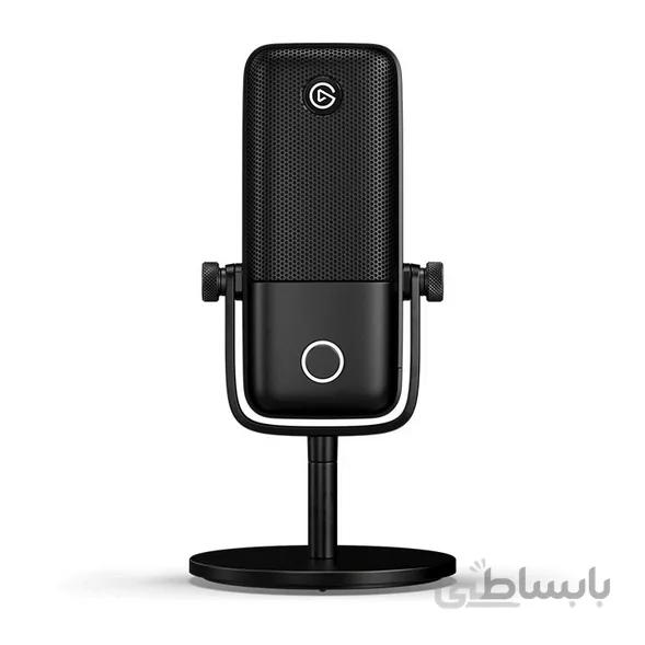 میکروفون استریم الگاتو Elgato Wave 1 - دارای پردازنده هوشمند و فیلتر صدا pop و طراحی و ضبط صدای شفاف ا Elgato Wave:1 Premium USB Condenser Microphone and Digital Mixing Solution, Anti-Clipping Technology, TactileMute, Streaming and Podcasting