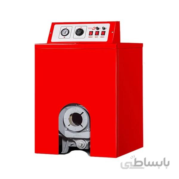 پکیج زمینی شوفاژکار مدل آذرخش کوتاه 7 پره ا پکیج موتورخانه ای شوفاژکار مدل آذرخش 7 کوتاه با دیگ چدنی 7 پره بدون مبدل صفحه ای و مشعل و ظرفیت 63400 کیلوکالری