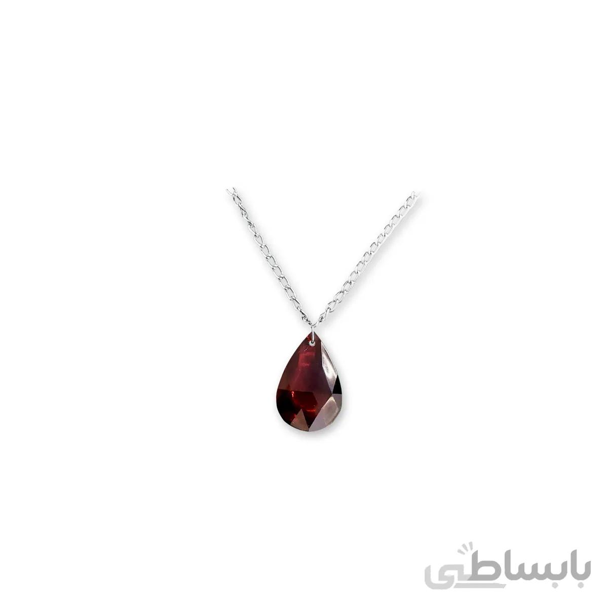 گردنبند طرح اشک سرخ