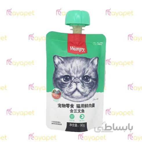 پودینگ ونپی گربه با طعم ماهی ۹۰ گرمی
