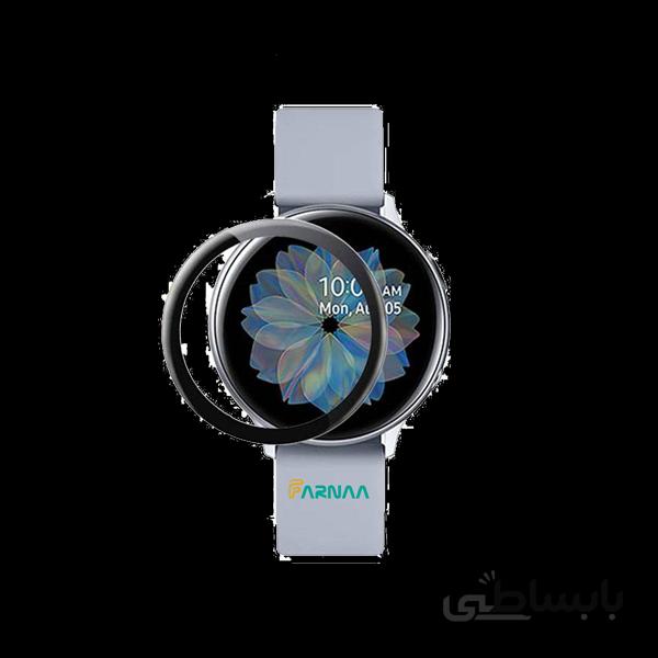 محافظ صفحه نمایش شیشه ای تمپرد مدل فول چسب مناسب (R820) Galaxy Watch Active2 44mm