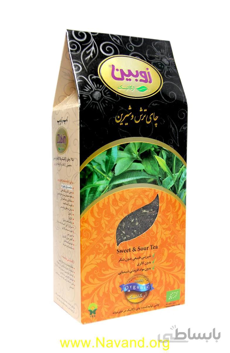 چای ترش و شیرین ارگانیک زوبین 180 گرمی