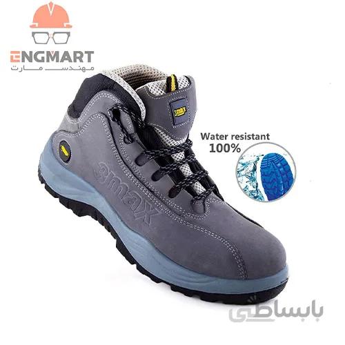 کفش ایمنی ضد آب 3max مدل نیو نبوک طوسی