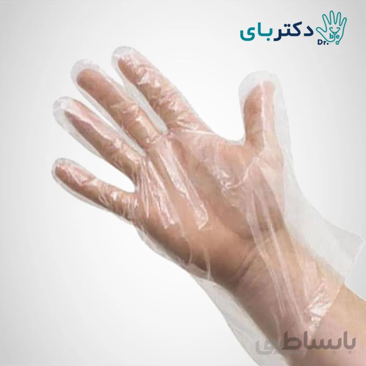 دستکش نایلونی یک بار مصرف برند جیتوپلاست 175 گرمی ا Disposable nylon gloves from Gitoplast brand