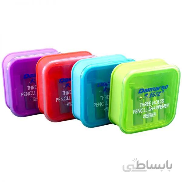 تراش مخزن دار سه تیغه دایمارس ا Daimarse Three Holes Sharpener With Reservoir