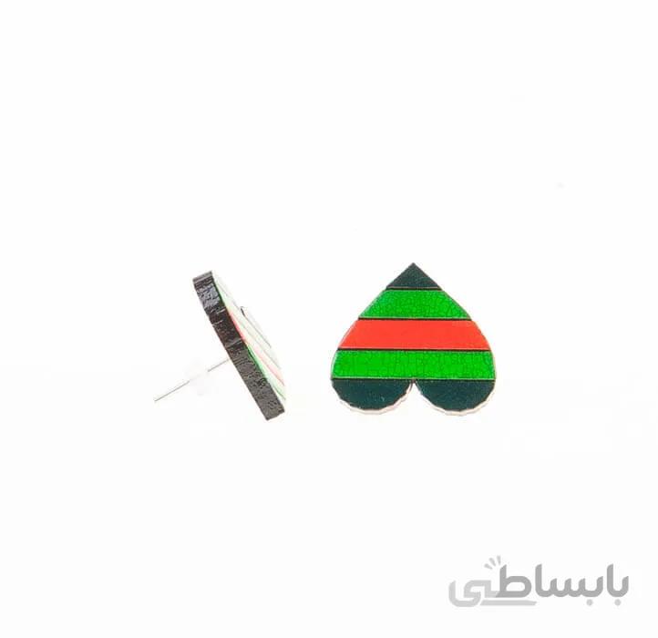 گوشواره میخی چوبی دست ساز WIR1006