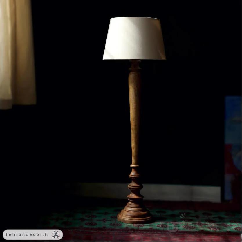 آباژور چوبی کنارسالنی کلاژ