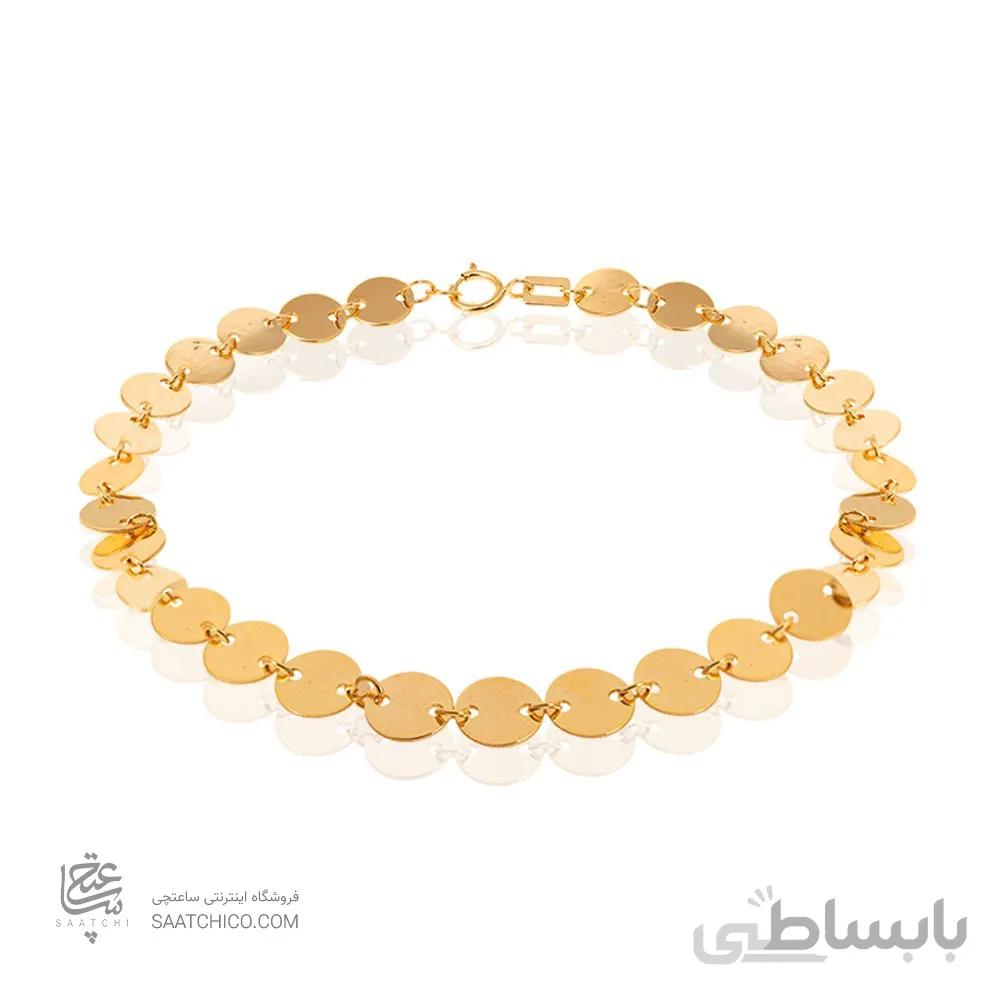 دستبند طلا طرح پولکی کد LB115