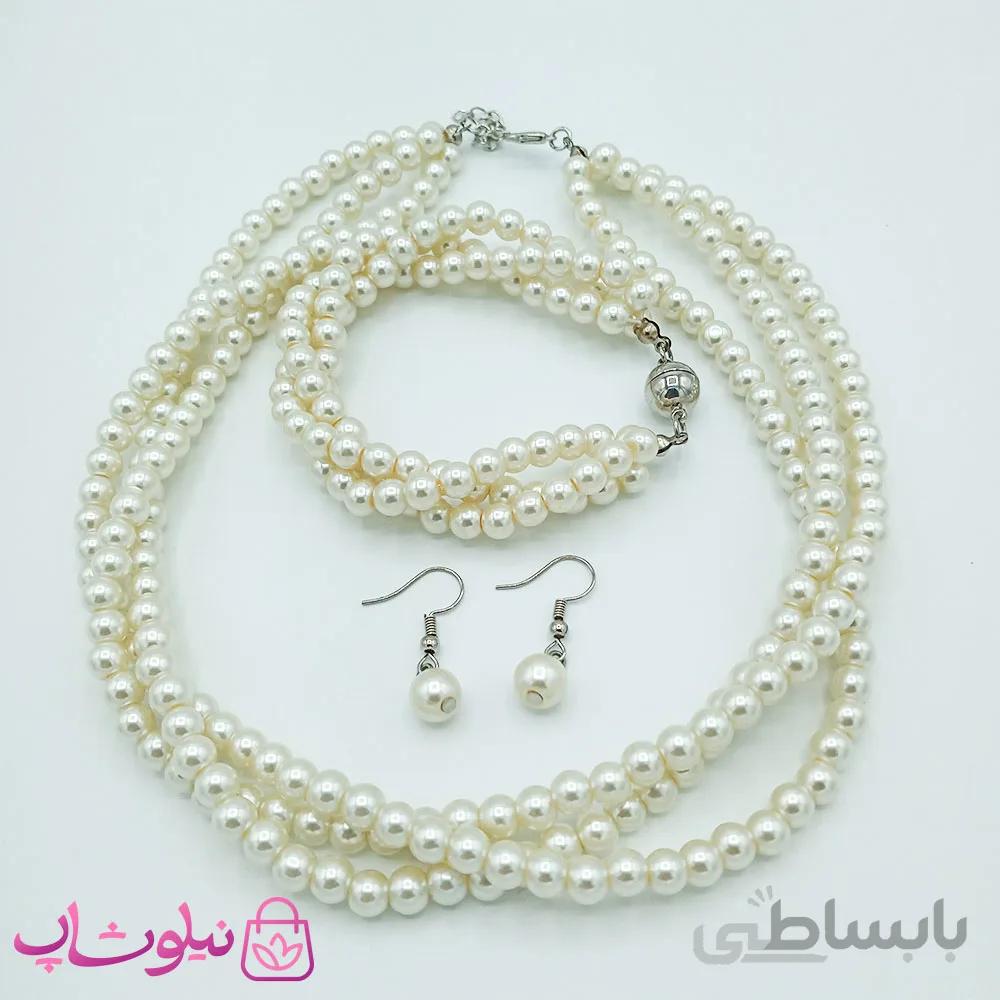 سرویس زنانه مرواریدی درشت کد 4303