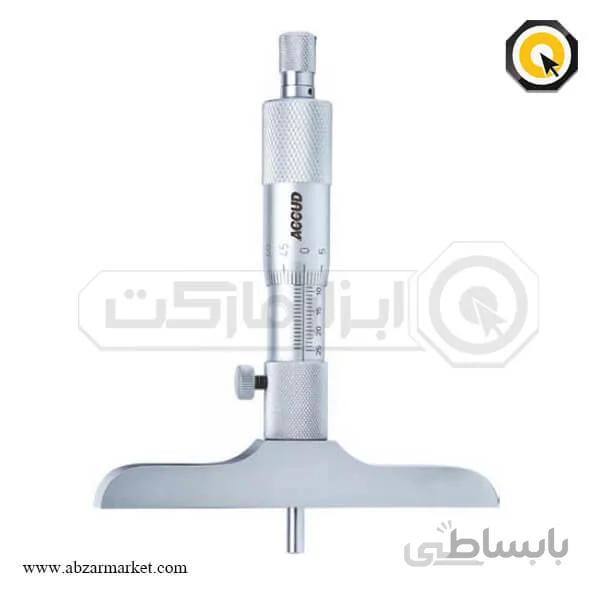 میکرومتر عمق سنج ( میکرومتر صلیبی ) 25-0 Accud ( آکاد ) مدل 01-001-391 ا Accud 391-001-01 Depth Micrometer