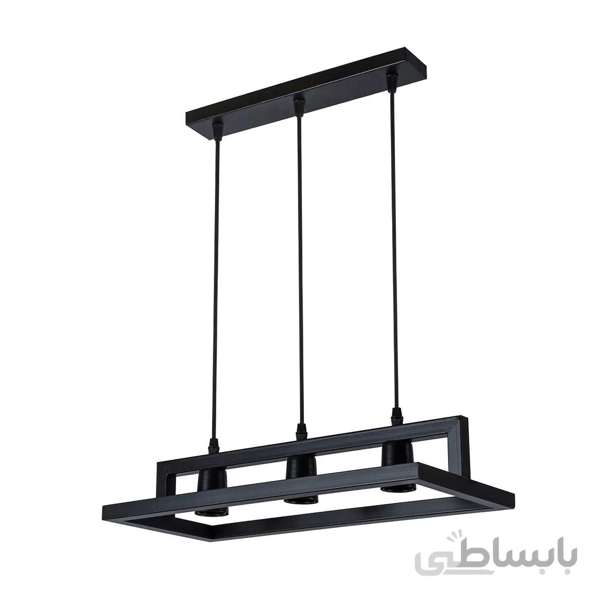 لوستر مدرن چشمه نور کد A1333/3-BK