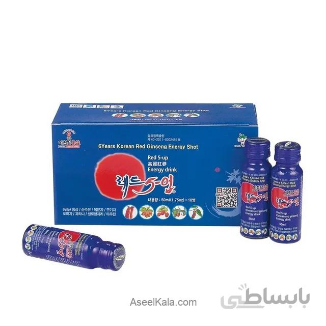 شربت جینسینگ تونیک قرمز کره ای 6 ساله 30 میلی لیتری - انرژی زا