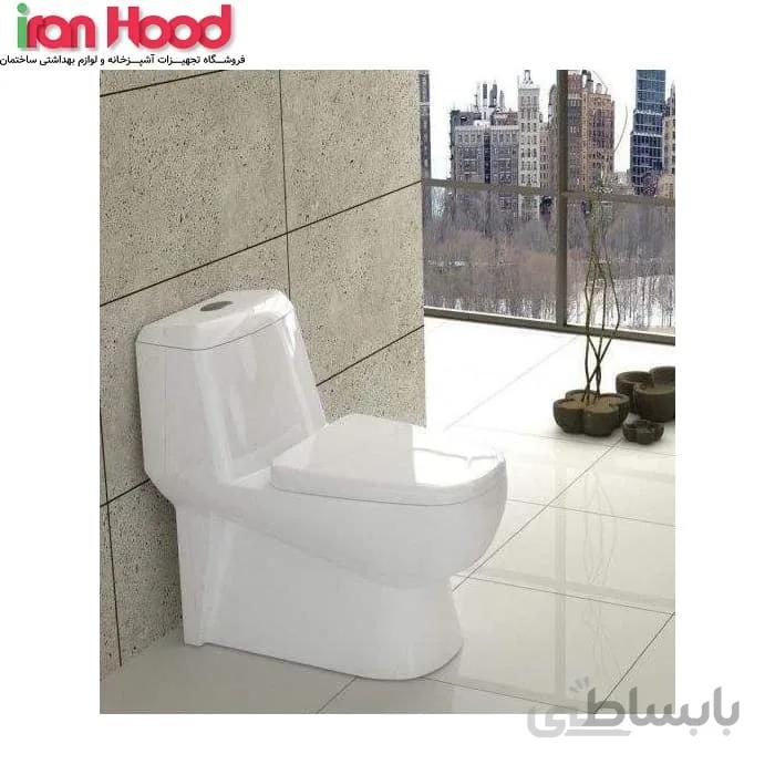 توالت فرنگی گلسار مدل پارمیس سیملس ا Golsar Parmis-3 inches toilet
