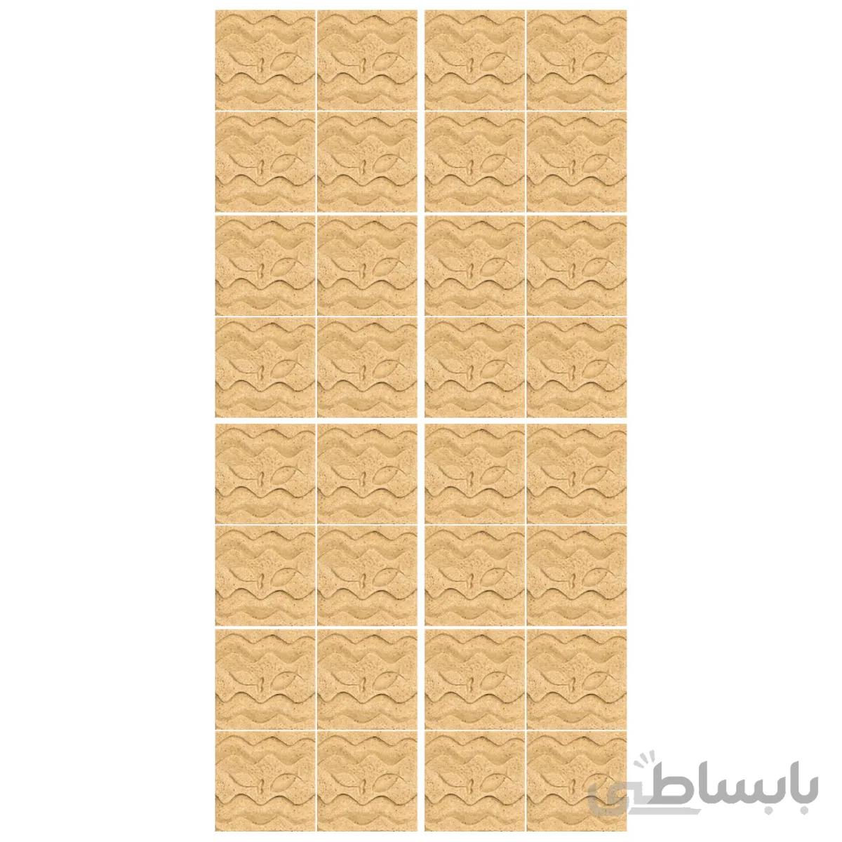دیوارپوش تندیس و پیکره شهریار مدل امای کد W1010 02 بسته 32 عددی
