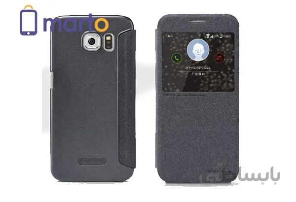 کیف نیلکین سری اسپارکل NEW LEATHER مناسب برای گوشی سامسونگ S6 ا Nillkin Sparkle Series New Leather case for Samsung Galaxy S6