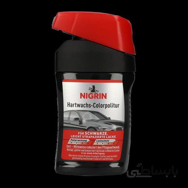 پولیش واکس رنگی مشکی نیگرین - Nigrin Hartwachs-Colorpolitur Black