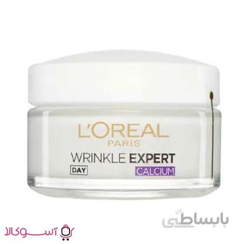 کرم روز ضد چروک بسیار قوی کلسیم لورال (+55 سال) ا Anti-Wrinkle Restoring Expert Calcium Cream Loreal Paris