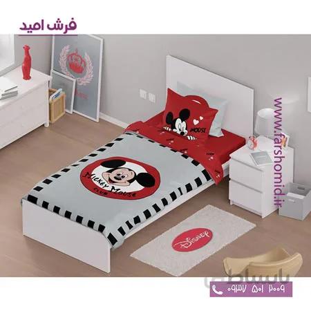 سرویس لحاف روتختی 6 تکه یک نفره اولدوز طرح میکی موس کد 10157