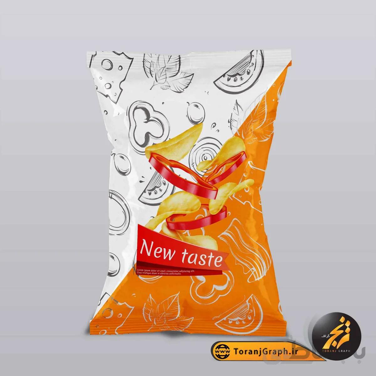 موکاپ چیپس و پفک