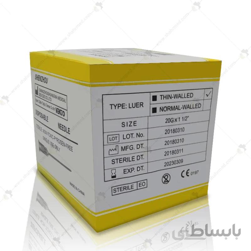 سرسوزن مزوتراپی گیج 20 بسته 100 عددی وکتو با طول 38 میلی متر Vekto Mesotherapy Needle G20 38mm