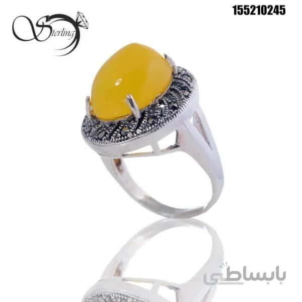انگشتر نقره شرف الشمس زنانه کد:۱۶۵۵