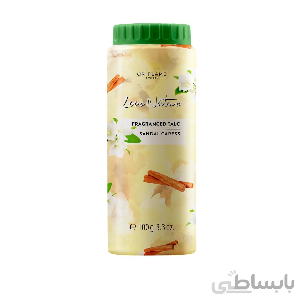 پودر بدن ضدتعریق صندل لاونیچر اوریفلیم Love Nature Talc Sandal Oriflame