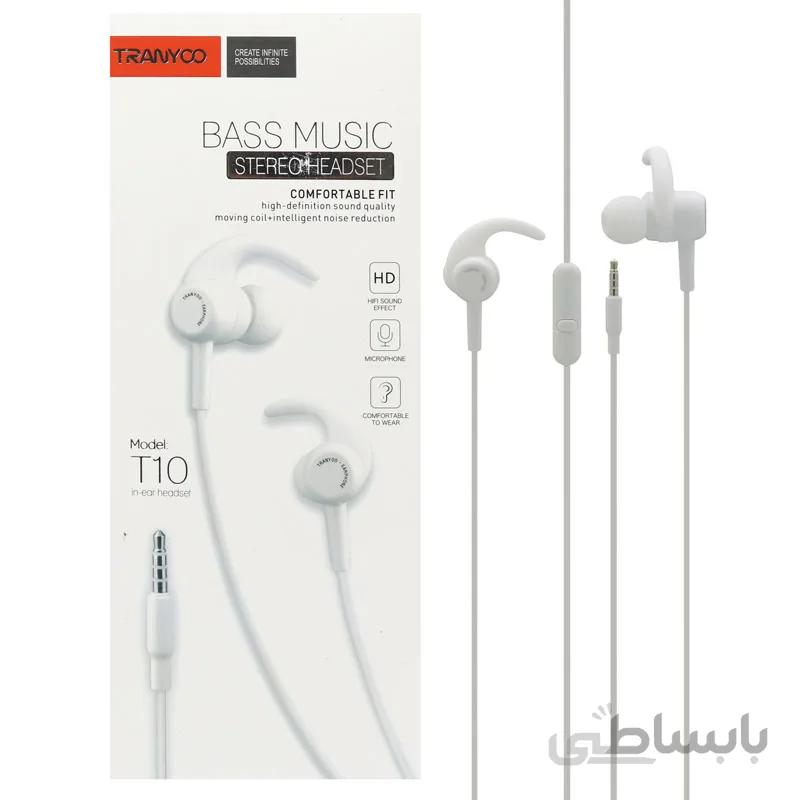 هندزفری Tranyoo T10 1.2m ا Tranyoo T10 1.2m Handsfree