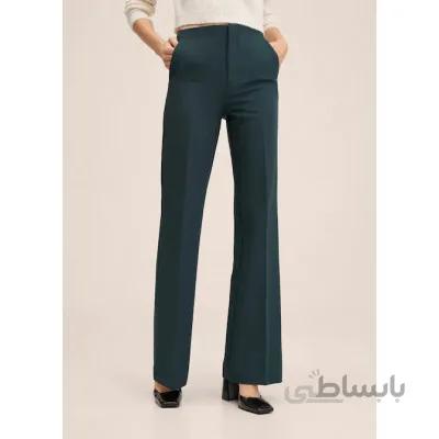 شلوار زنانه مانگو تک رنگ مدل 27051152-HAILEY-LM