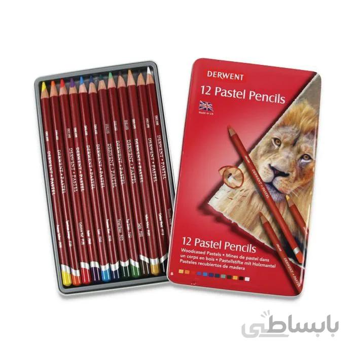مداد پاستل 12 رنگ درونت