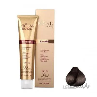 رنگ مو آتوسا رویال شماره 3.0 حجم 120 میلی لیتر رنگ قهوه اي تيره