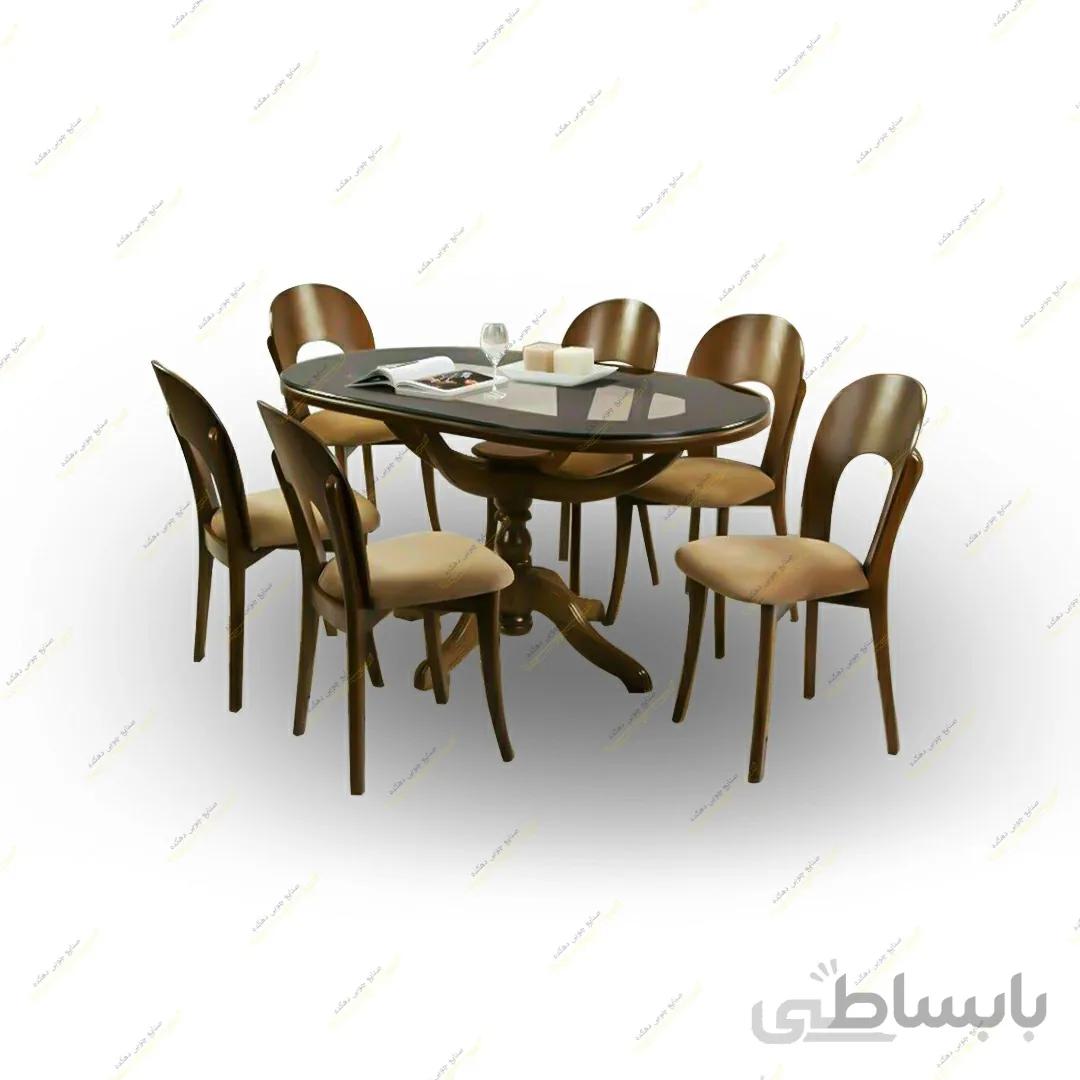 میز ناهار خوری پانه نعل اسبی