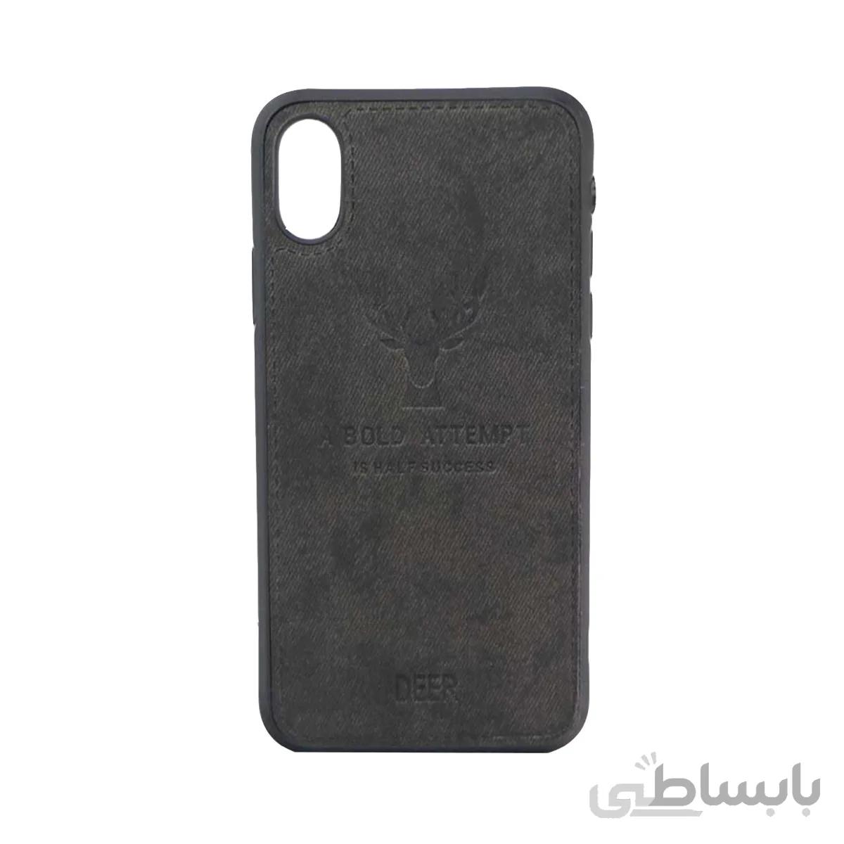 قاب چرمی طرح گوزن مناسب iphone x