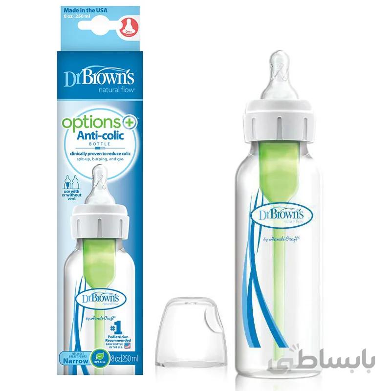 شیشه شیر طلقی مدل +Options دکتر براون 250 میل