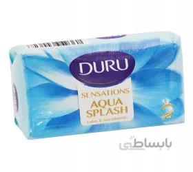 صابون دورو مدل Aqua splash رایحه نیلوفر و املاح دریایی مقدار 90 گرم