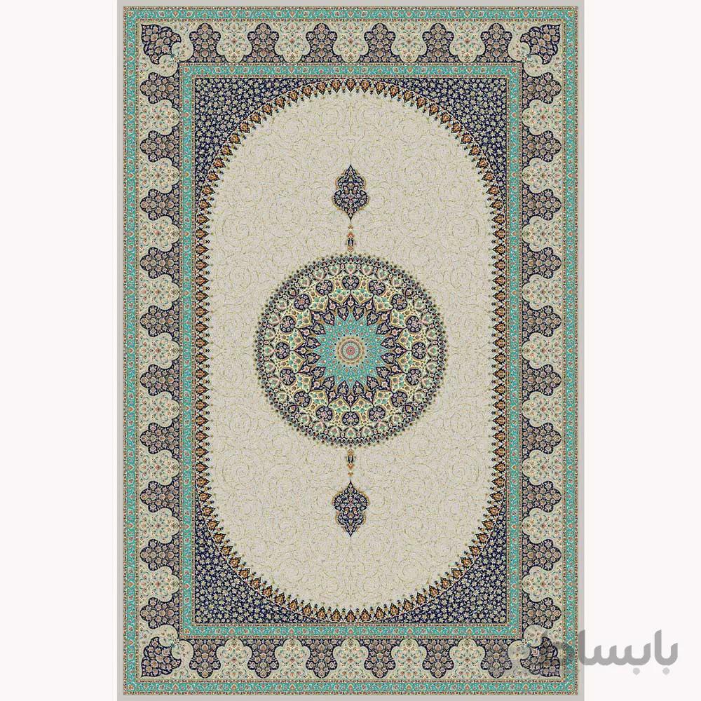 فرش ماشینی حریر کد ۵۰۶۵ نقره ای