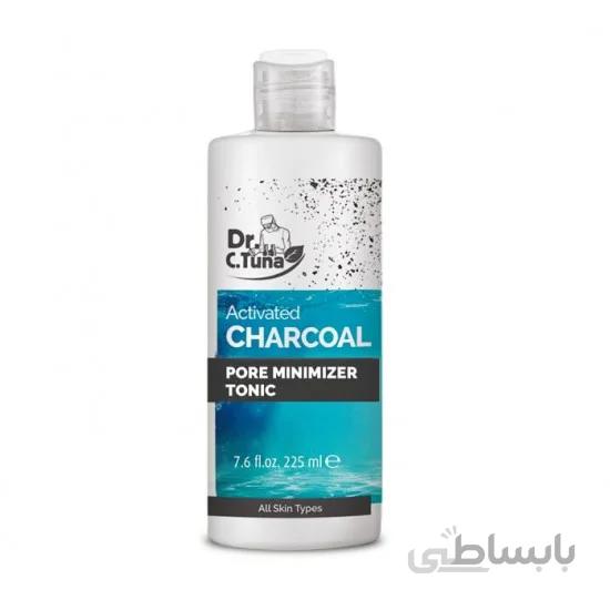 تونر زغالی ضد جوش و کنترل چربی دکتر فارماسی حجم 225 میلی لیتر ا DR.C.Tuna Farmasi Anti-boiling and fat control charcoal toner Volume 225 ml