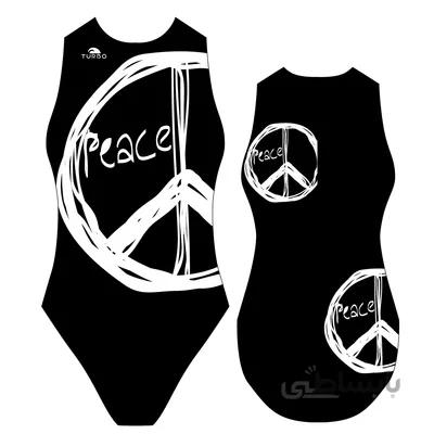 مایوی واترپولو زنانه توربو PEACE ا Turbo Women Water Polo PEACE