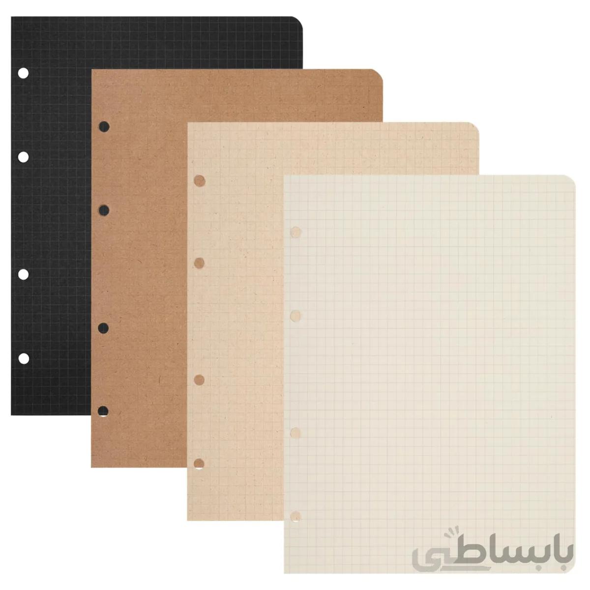 کاغذ کلاسور شطرنجی کوچک بسته 80 برگی