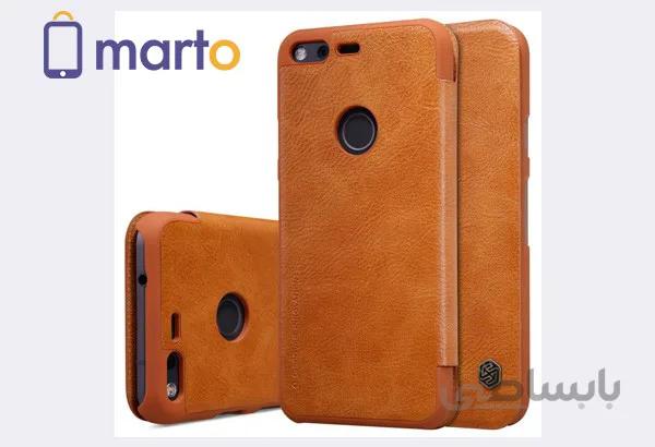 کیف چرمی نیلکین مدل Qin مناسب برای گوشی گوگل Pixel ا Nillkin Qin Series Leather case for Google Pixel