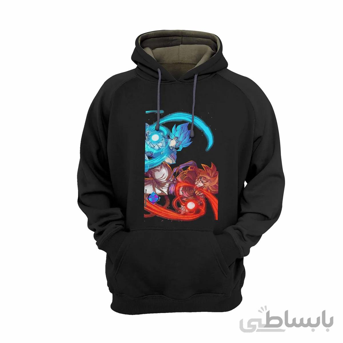 هودی مشکی طرح انیمه دارگون بال dragon ball