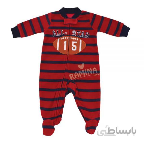 سرهمی نوزادی جورابدار طرح بیس بال کارترز Carters