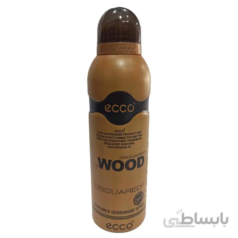 اسپری مردانه اکو مدل وود دسکوارد 200 میل ecco wood dsquared2