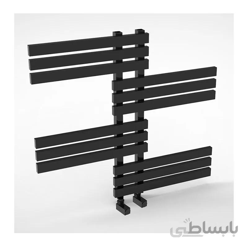 حوله خشک کن آلومینیوم مشکی دیاموند طرح1