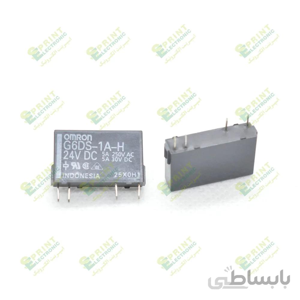 رله 24 ولت پی ال سی 4 پایه 5 آمپر OMRON G6DS-1A-H
