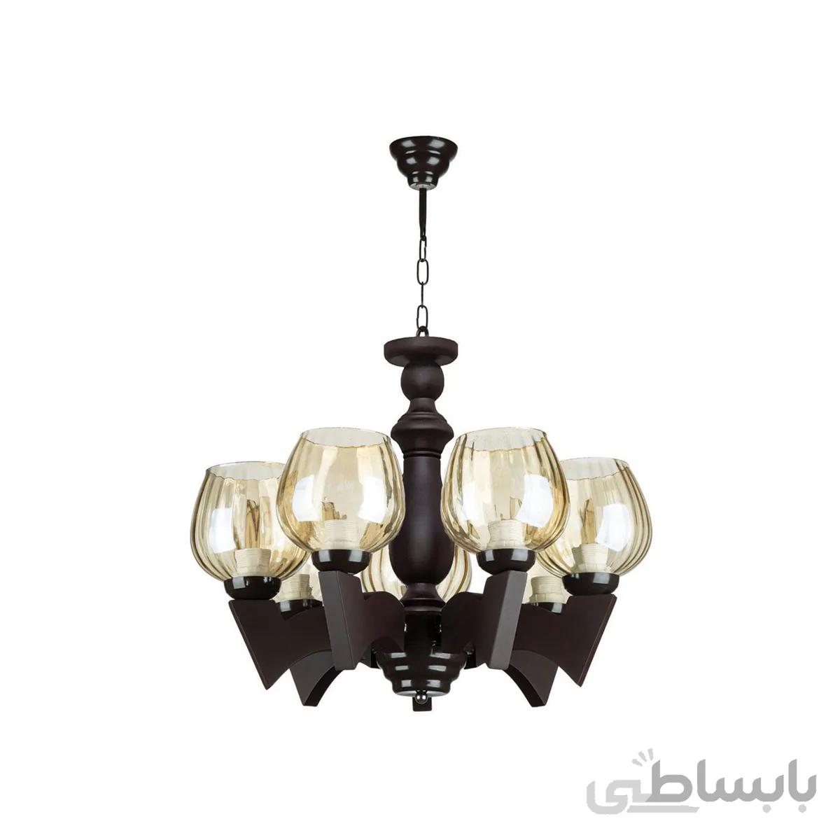 لوستر هفت شعله چشمه نور کد G670/7