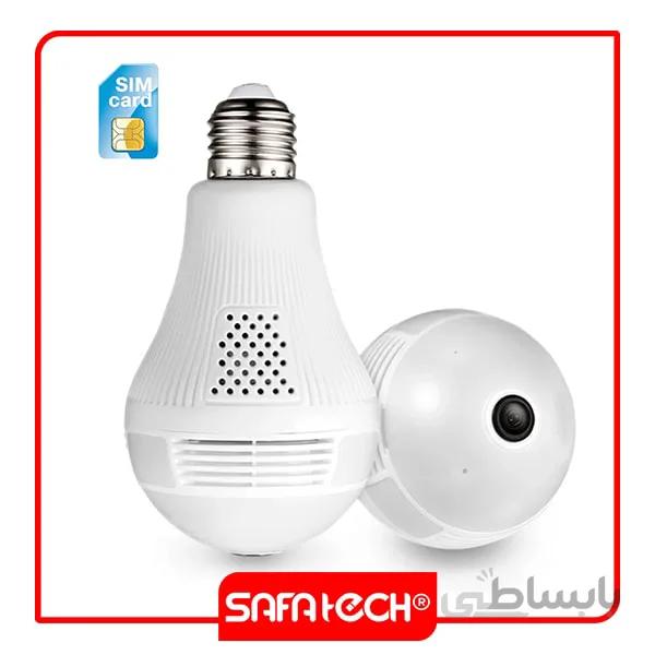 دوربین مداربسته سیم کارت خور 360 درجه لامپی مدل V380