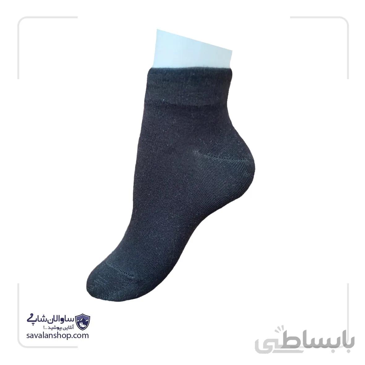 جوراب نخی | مشکی | نیم ساق | کد ۱۱۷۹